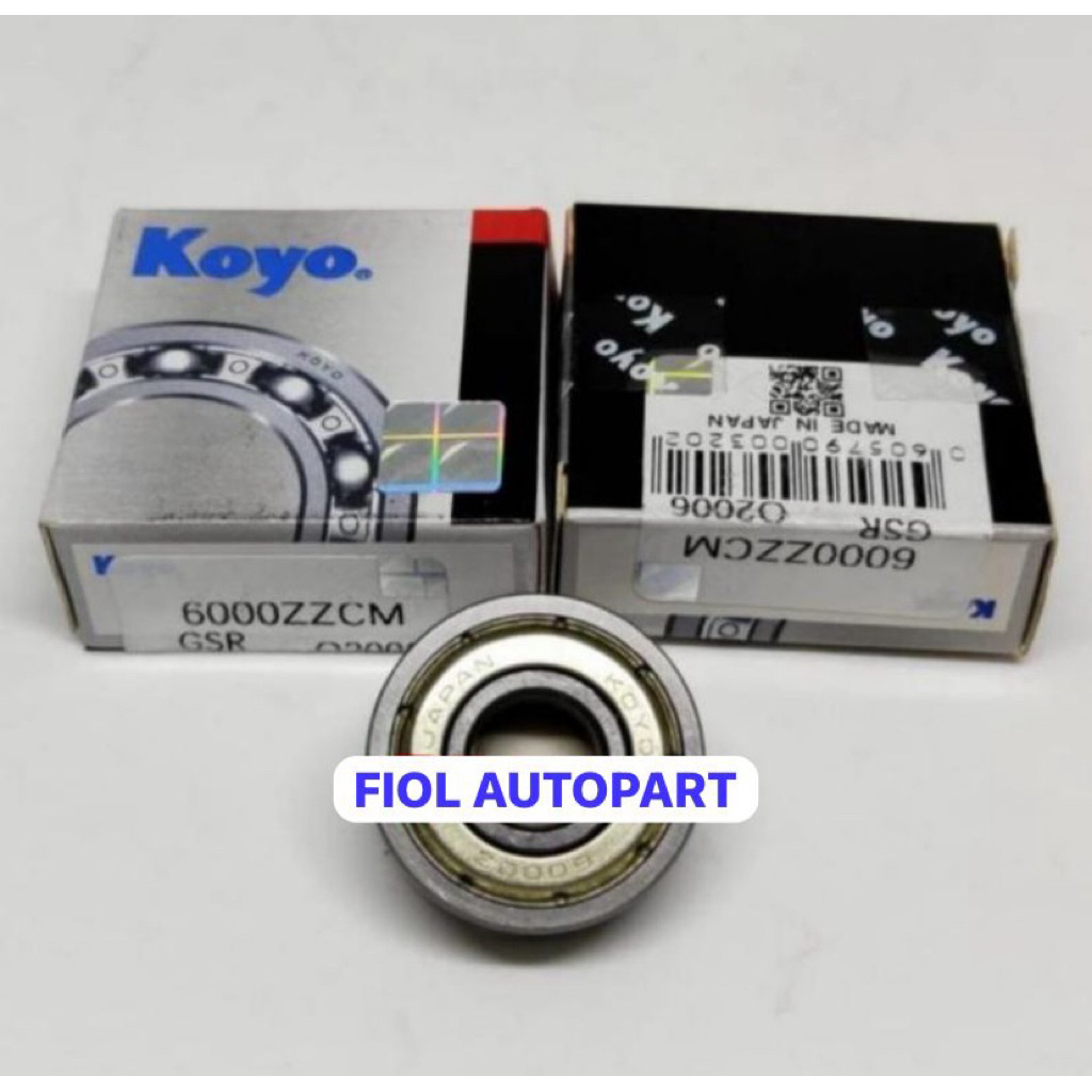 BEARING 6000ZZ KOYO 6000 ZZ TUTUP BESI