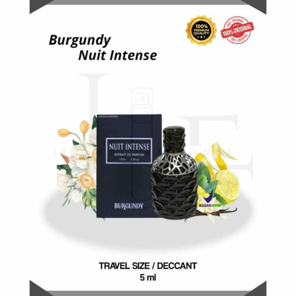 Decant Parfum Burgundy Nuit Intense Extrait De Parfume