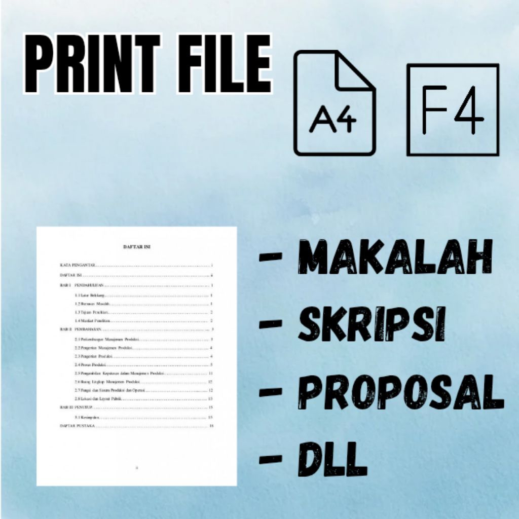

Cetak Dokumen File A4 F4 MURAH