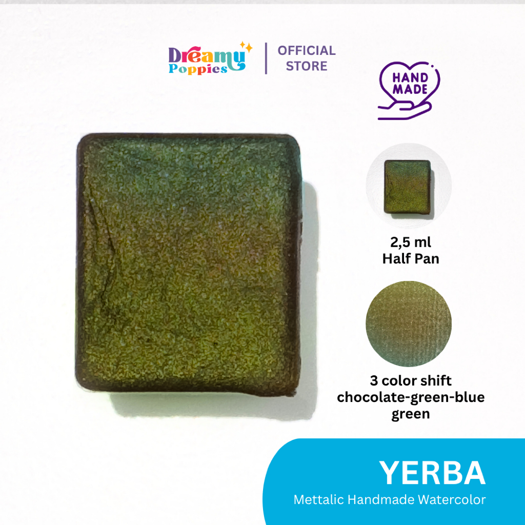 

Dreamy Poppies Duo Chrome Yerba Handmade Watercolor