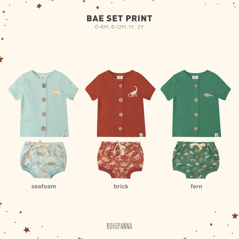 KODE K22X BOHOPANNA  BAE SET  Setelan Baju Bayi