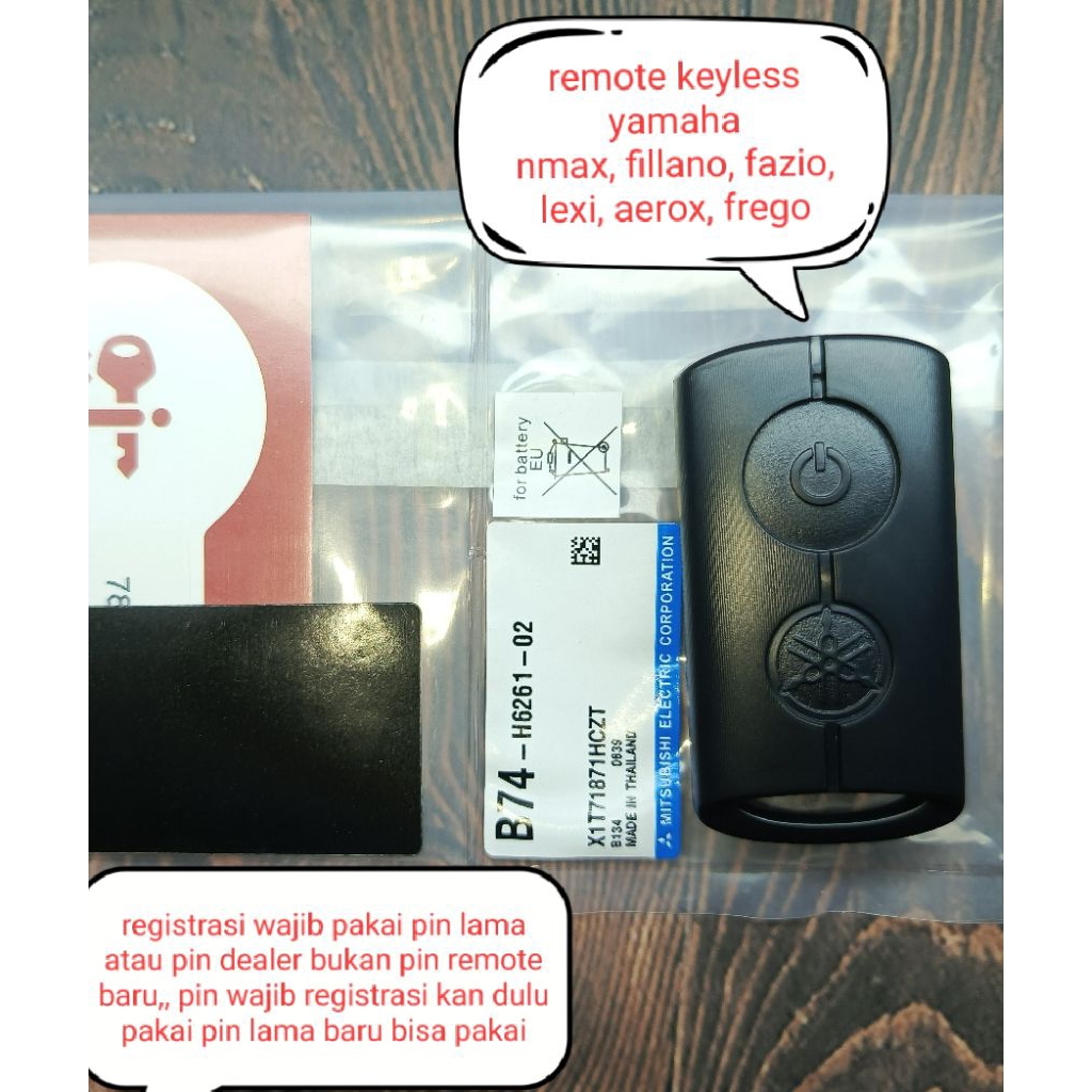 remote keyless yamaha OEM PCB nmax keyless fillano keyless fazio