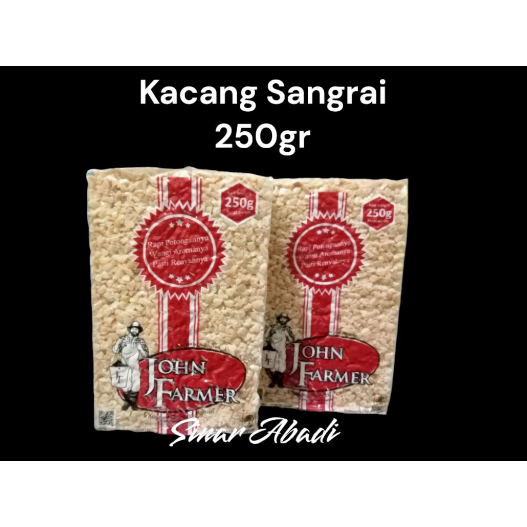 

Kacang Sangrai Enak,Renyah,Gurih John Farmer / Kacang cincang 250gr