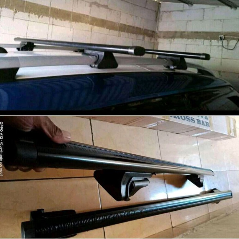 KODE K33W Crossbar Cross bar Kaki Jepit Roof Rail Mobil Universal  1 pasang