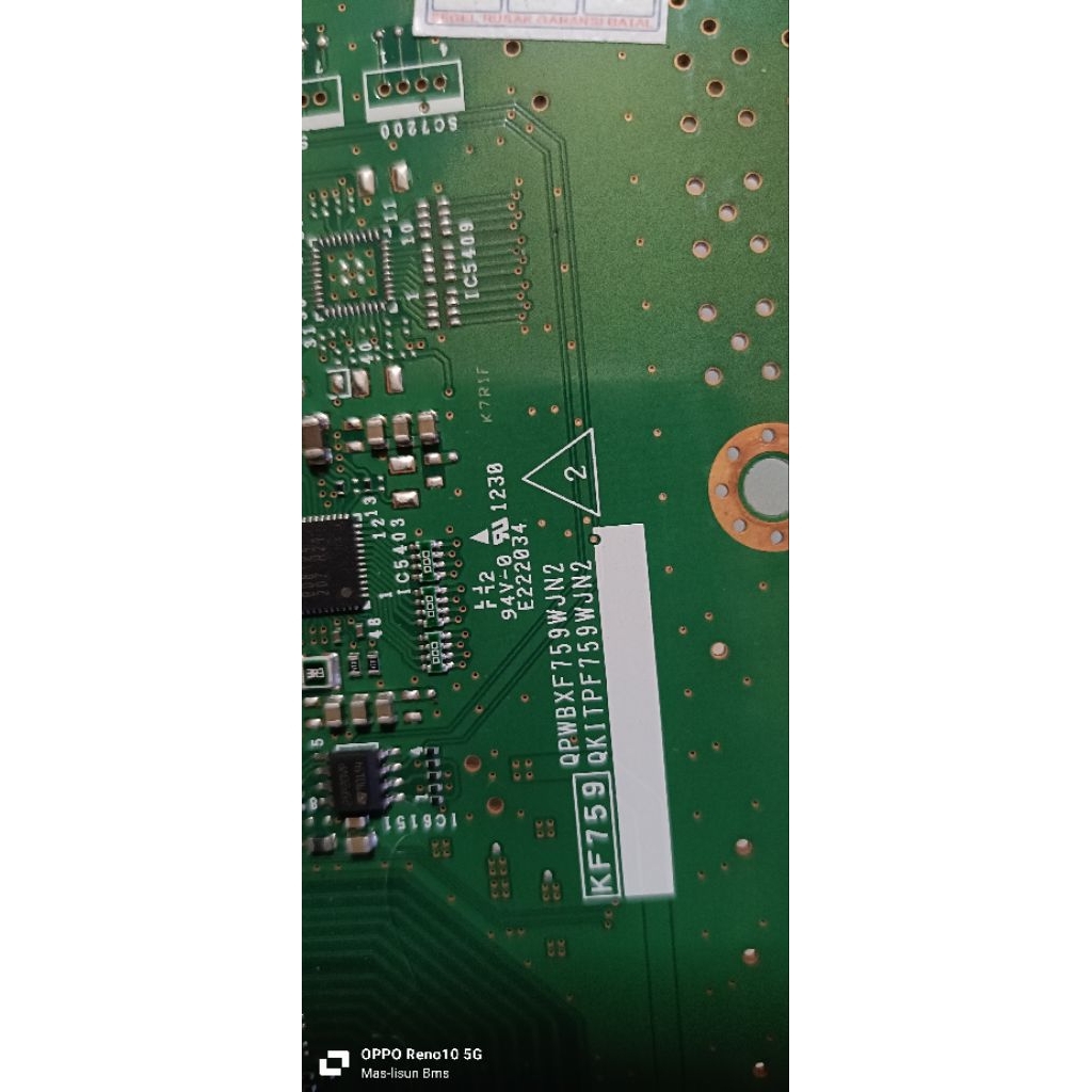 TCON Sharp 60 inchi Seri TV 60LE630M, Jaminan dan , Telah lulus Uji Fungsi. Normal, Kondisi Baik dan