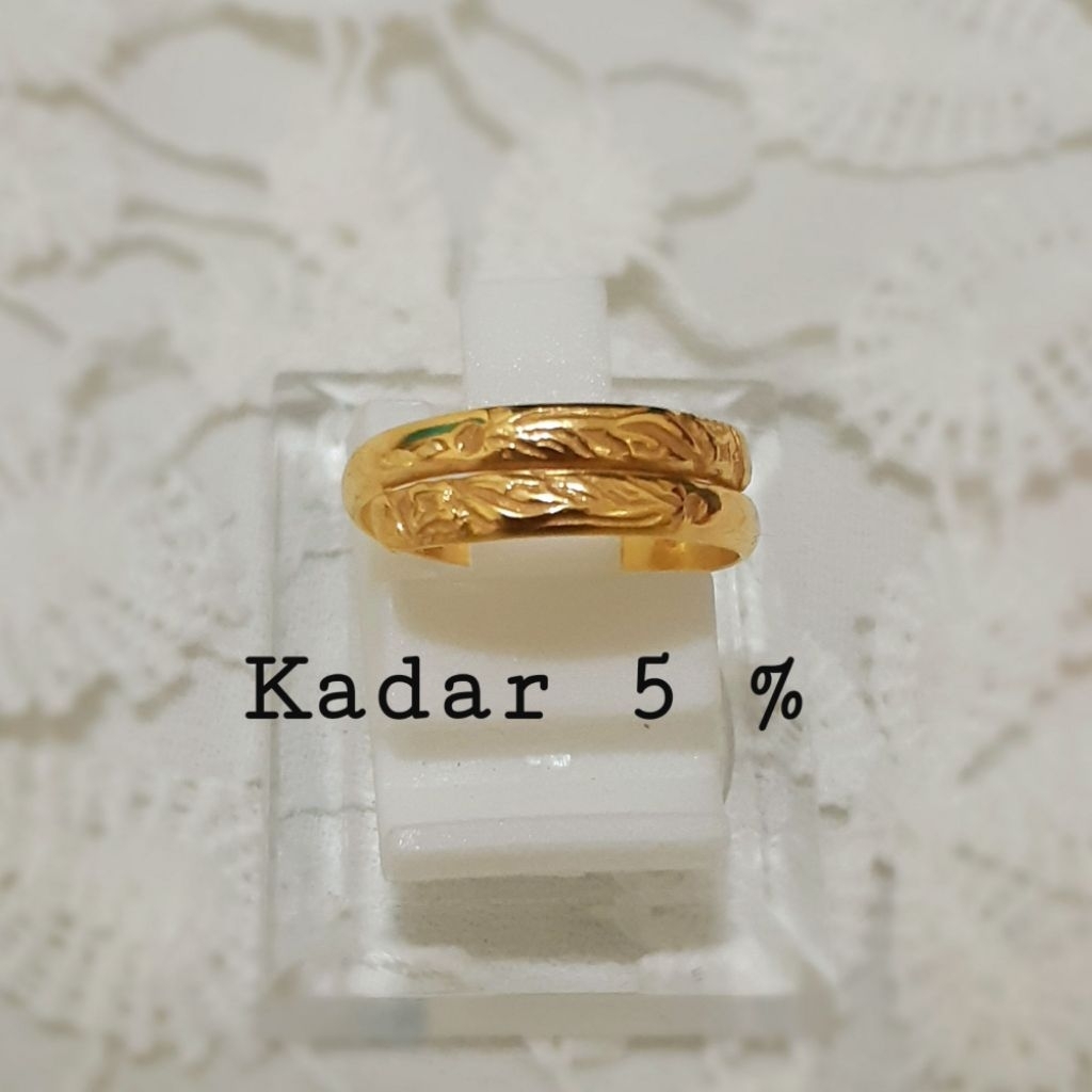 Cincin Emas Muda Belah Rotan 1 Gram
