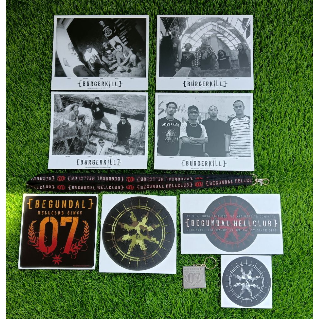 

Package Burgerkill Begundal member 2017 sticker lanyard