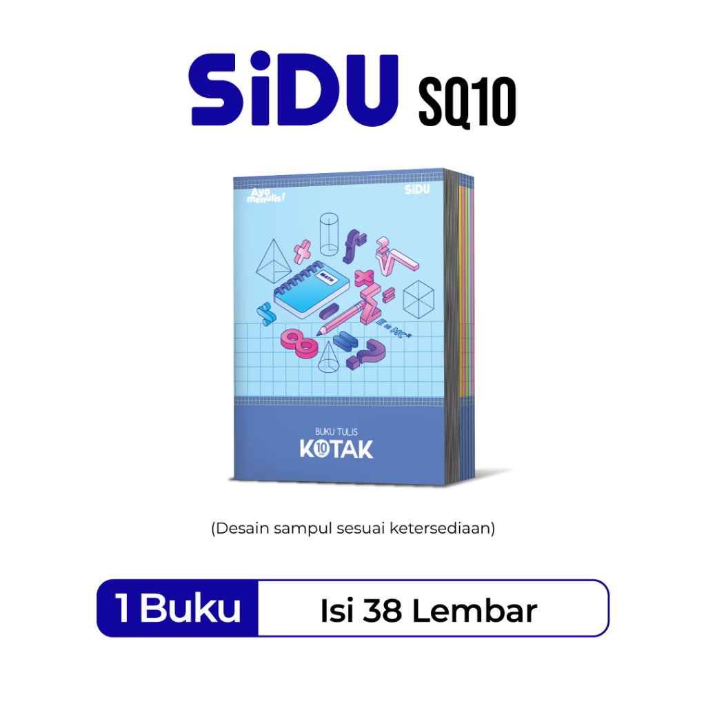 

SiDU Buku Tulis Kotak-Kotak 38 Lembar Kertas Tebal kotak kecil