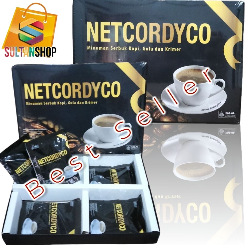 

KOPI KORDIKO ORIGINAL || NETCORDYCO KEMASAN BARU || 1 box Isi 10 Sachet || 1 sachet 25 gram