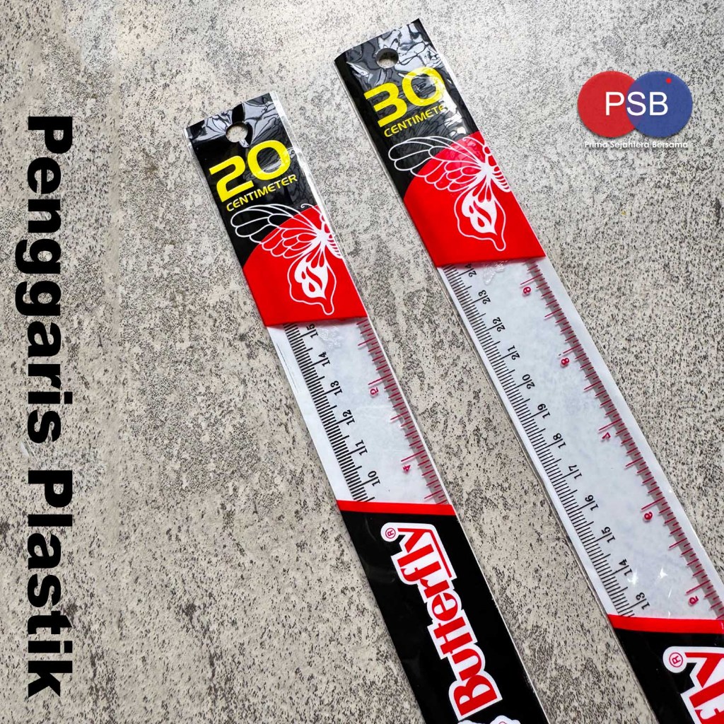 

Penggaris Plastik Butterfly / Butterfly Ruler