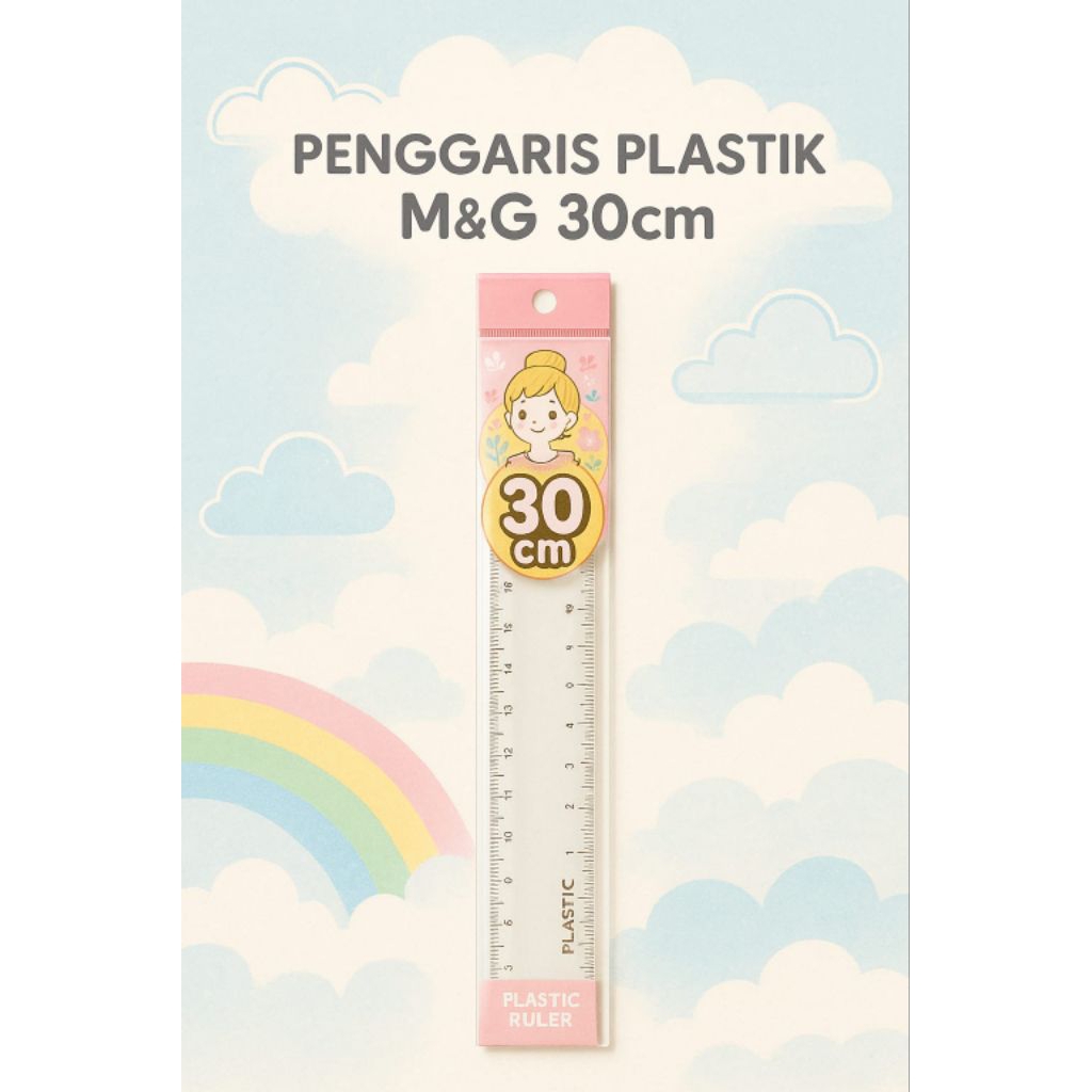 

penggaris plastik M&G 30cm (ARL960G4)
