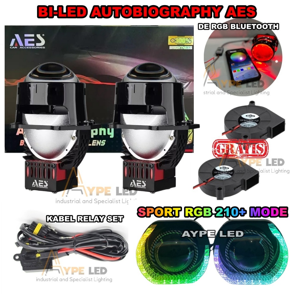 ORIGINAL BILED PROJECTOR LENS AES AUTOBIOGRAPHY 3 INCH BLUELENS 80 WATT PROJECTOR BILED 3 INCHI AES 
