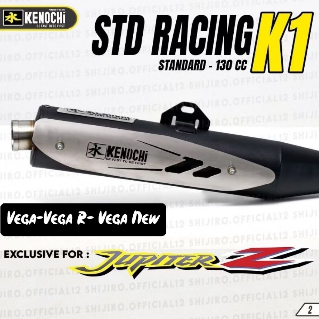 KNALPOT STANDAR RACING KENOCHI FOR YAMAHA JUPITER Z OLD VEGA VEGA R NEW CRYPTON