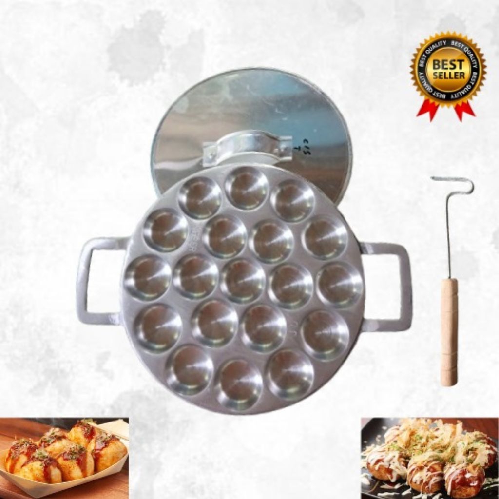 Cetakan telur puyuh takoyaki pentol korea cilor isi 19 lubang