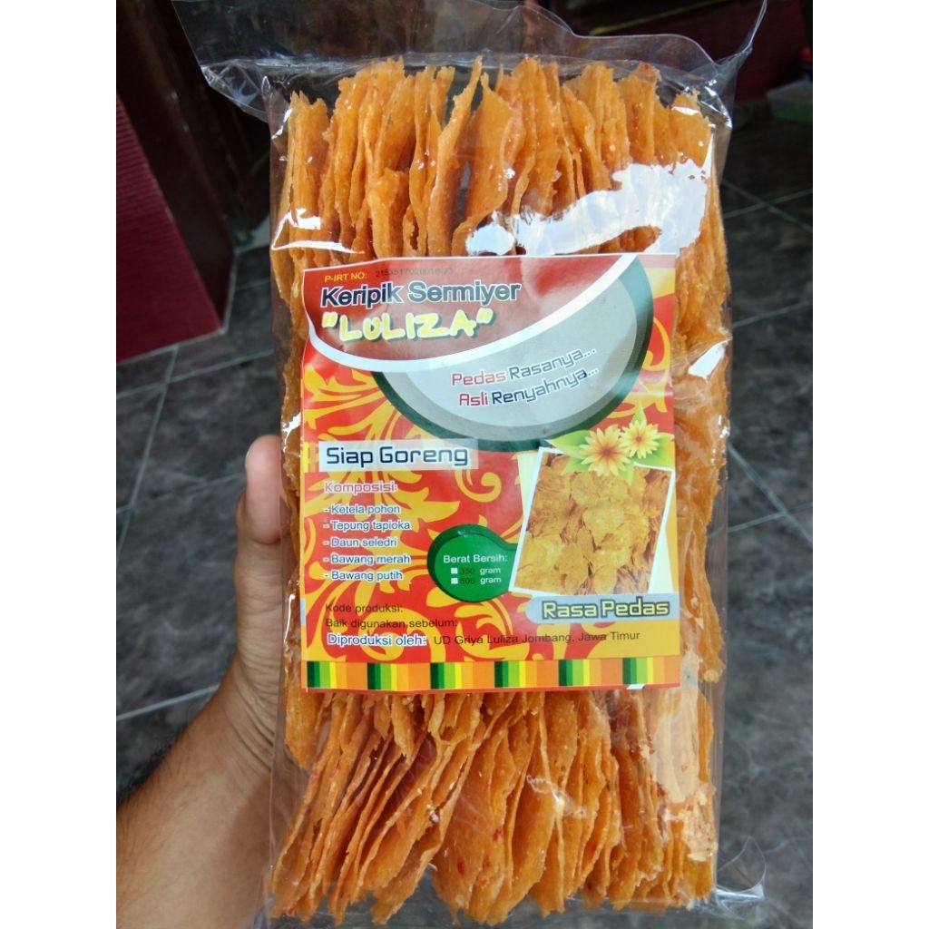 

ppvtristore - Keripik Sermiyer/ Sermiler LULIZA PEDAS 350g KHAS JOMBANG