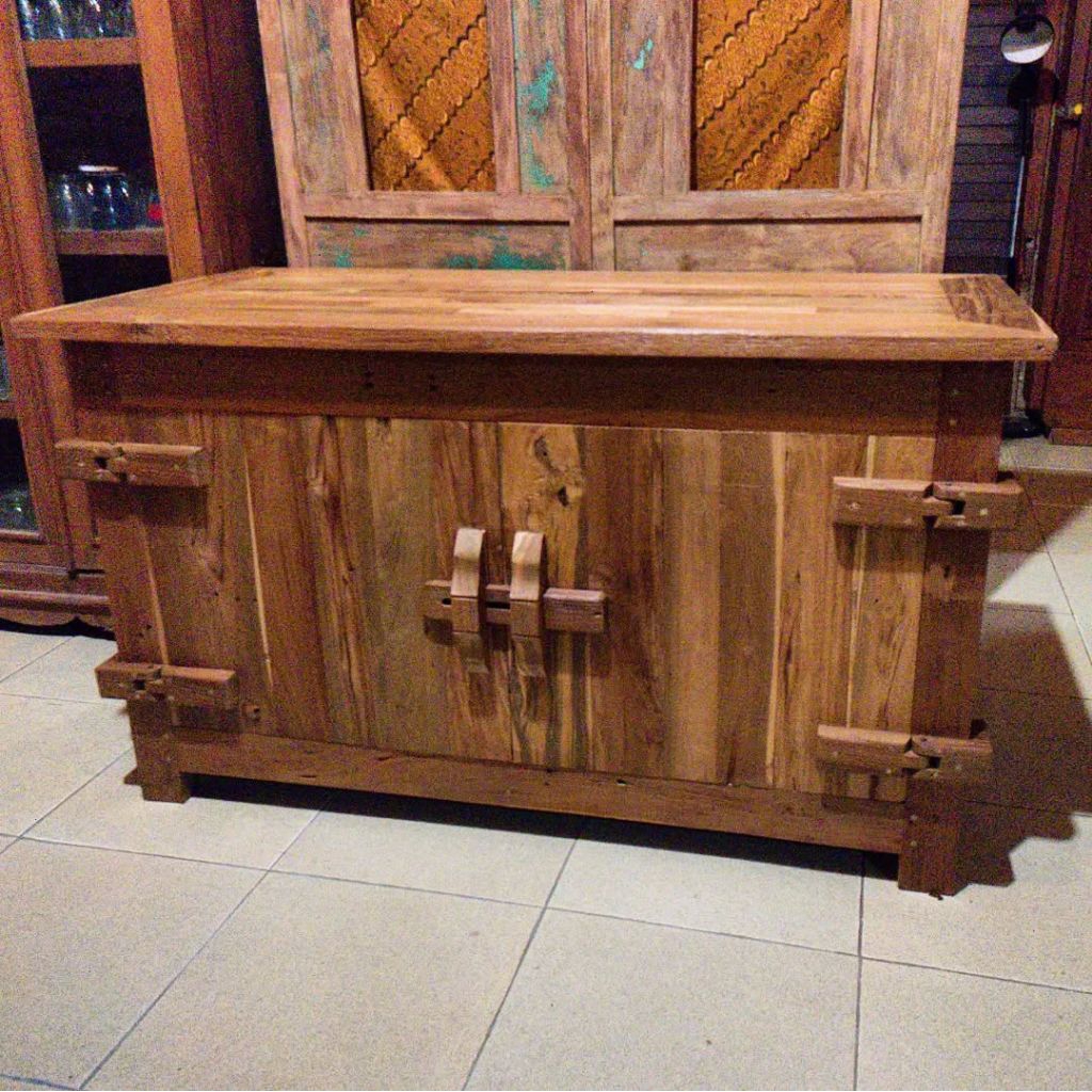 (Kayu Lama) Bufet sideboard kayu jati rustic
