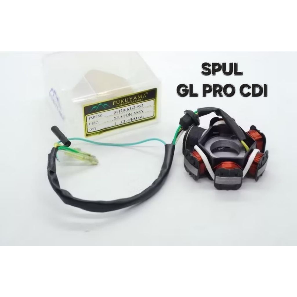 SPUL SPOL STATOR ASSY GL PRO CDI BLACK FUKUYAMA
