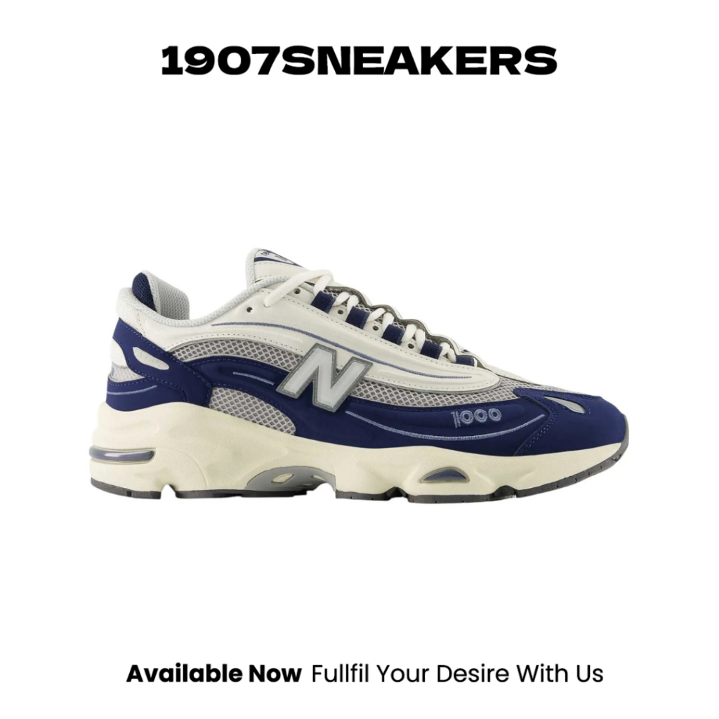 Sepatu Sneakers Pria New Balance 1000 - Navy/White ORIGINAL NEWM1000MEN