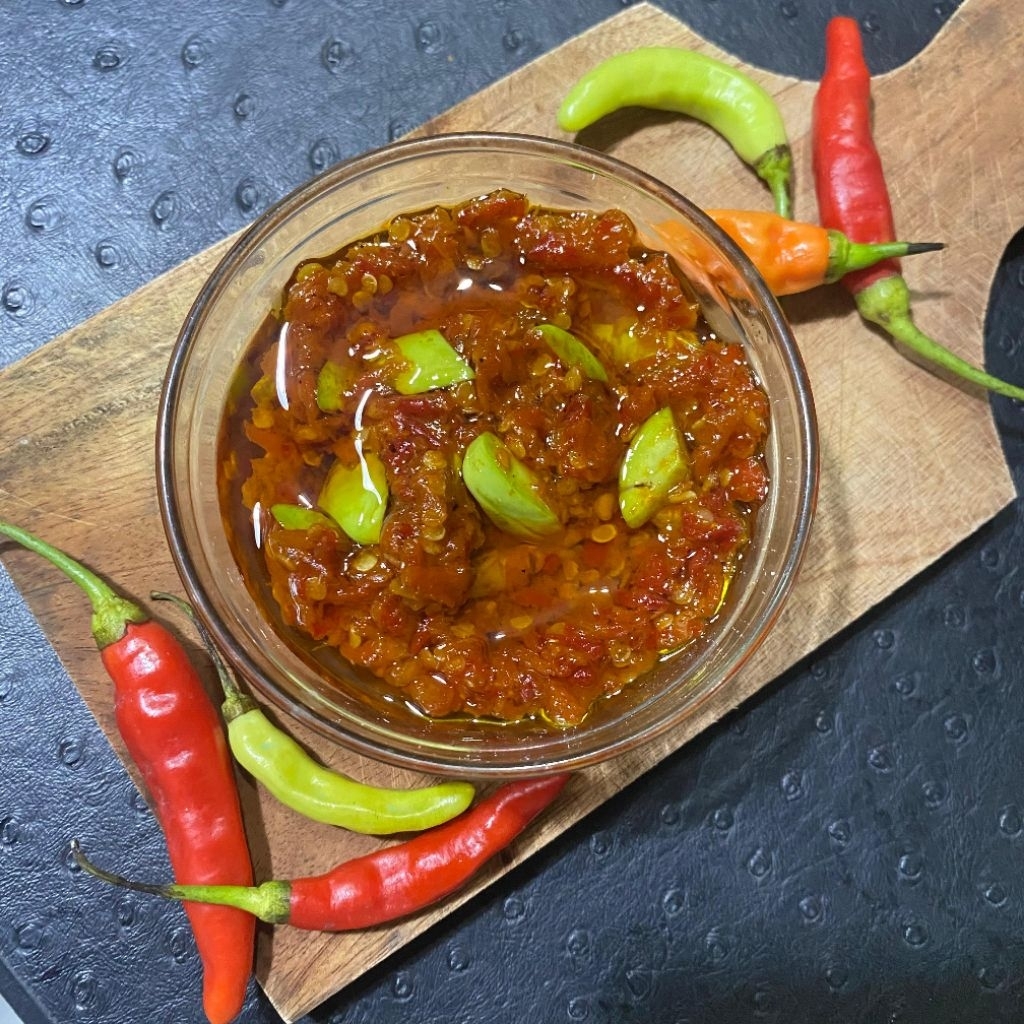 

sambel cumi Pete teri pedas Bu wahyu