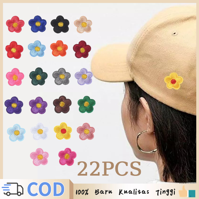 22pcs/set Patch Bordir Jahit Halus  Bordir Tempel Patch Bordir Patch Bordir Setrika Tempelan Bordir