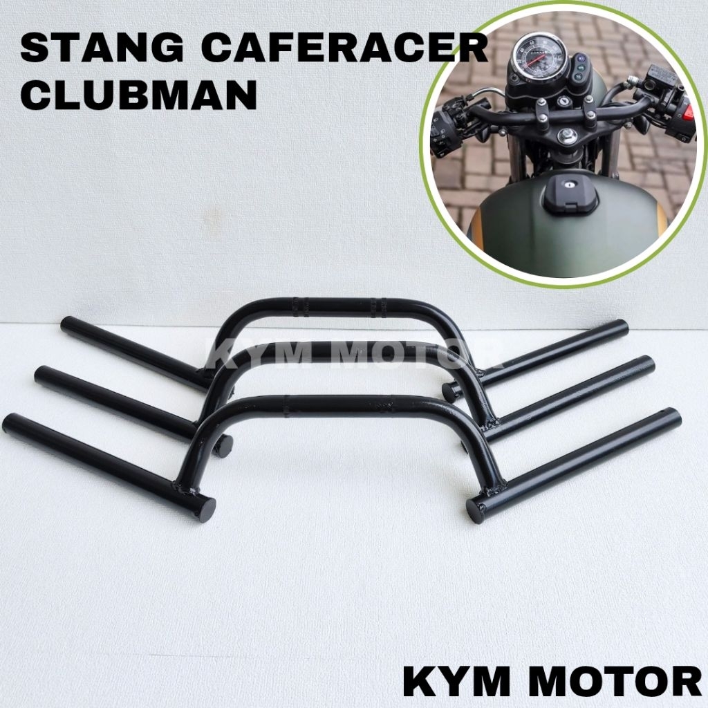 Stang Caferacer Clubman Sprinter Custom Variasi Aksesoris motor W175 XSR155 Beat Scoopy Byson
