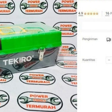 

Tool Box Plastik 3 Susun TEKIRO PVC ST-TB2046 Tempat Alat Kerja