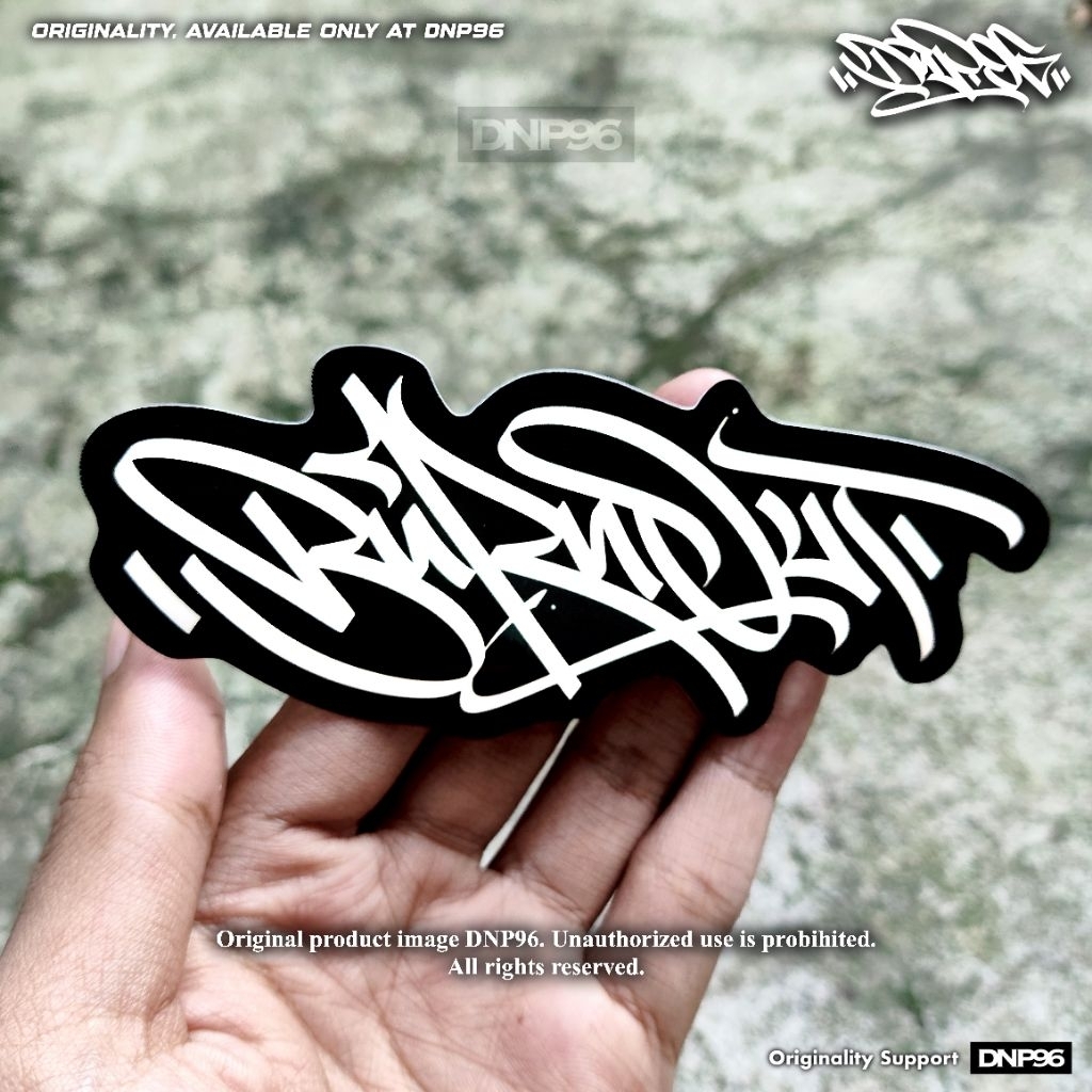 

Stiker Grafiti Sticker Graffiti BURNOUT / Sticker Helm / Sticker Aesthetic / Sticker Tahan Air