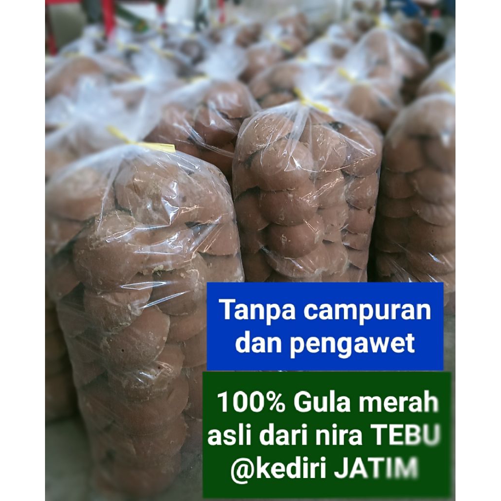 

Gula Merah 10kg batok besar// Gula Jawa asli 100% dari nira tebu kemasan 10kg