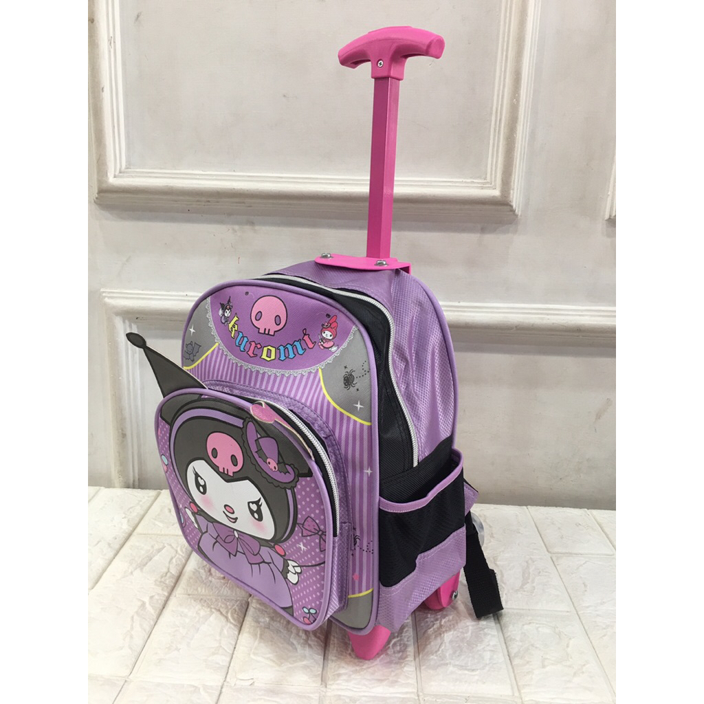 Tas koper anak kuromi || ungu
