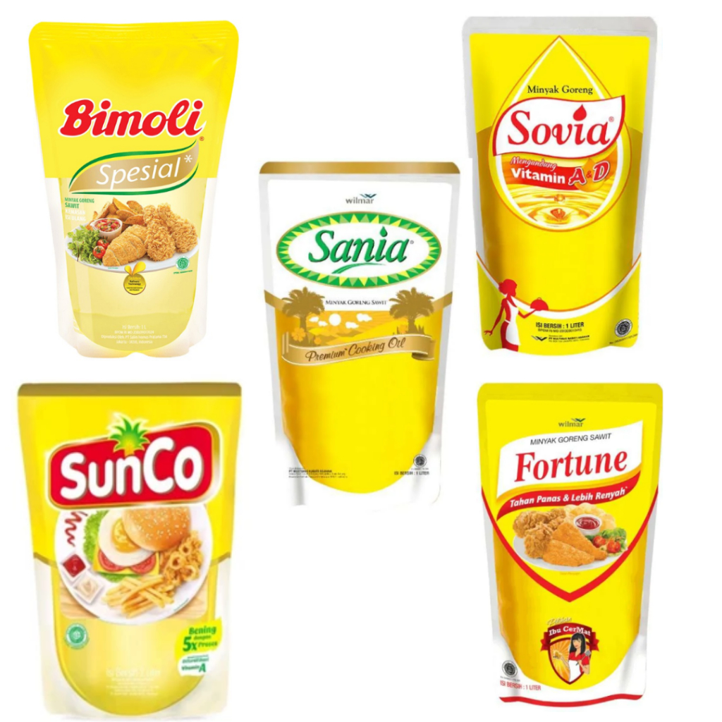 

MINYAK GORENG REFILL 1L ALL MERK [ 12pcs x 1000ml ] KARTON