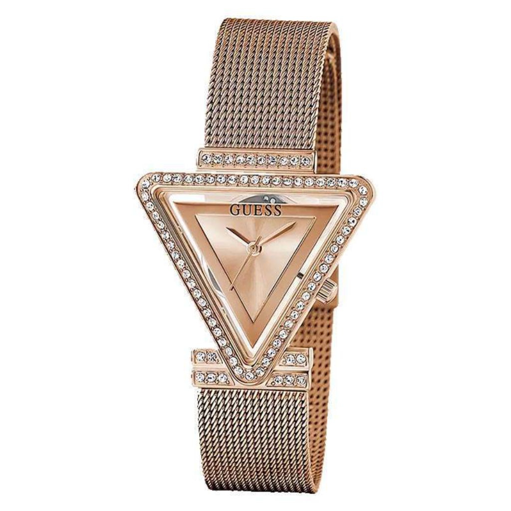 GUESS GW0508L3 Original FAME Jam Tangan Wanita Analog Rose Gold Mesh