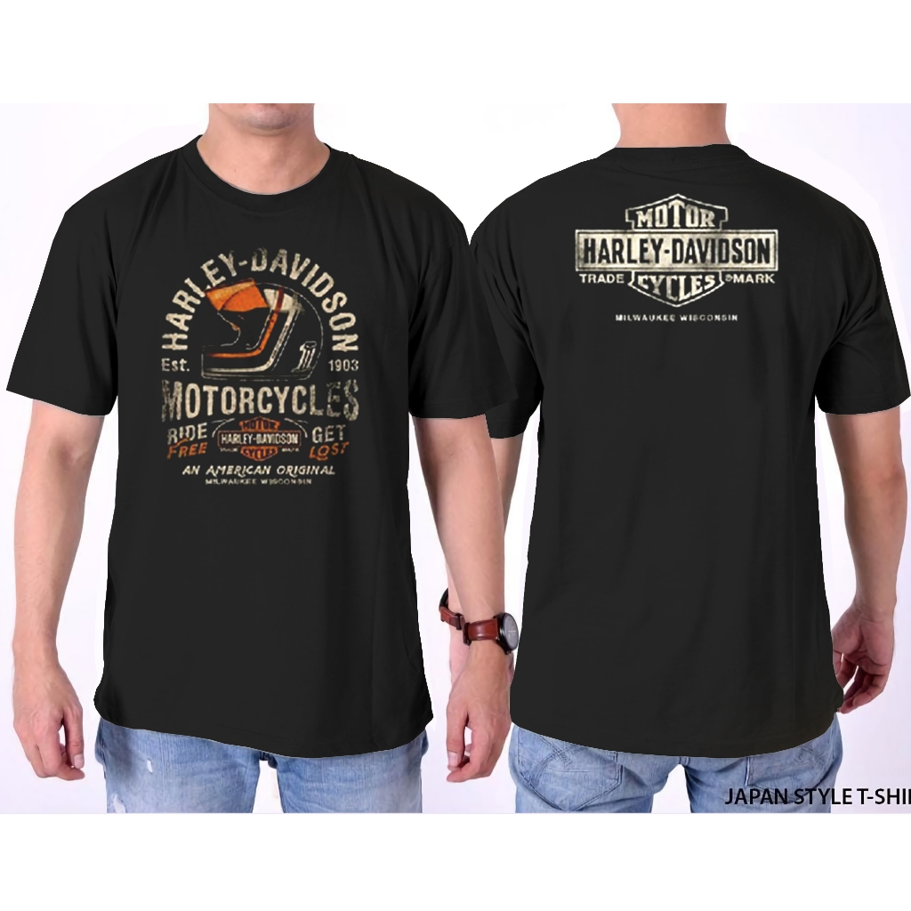Harley-Davidson T-Shirt Motor SIZE JUMBO I kaos touring kaos distro