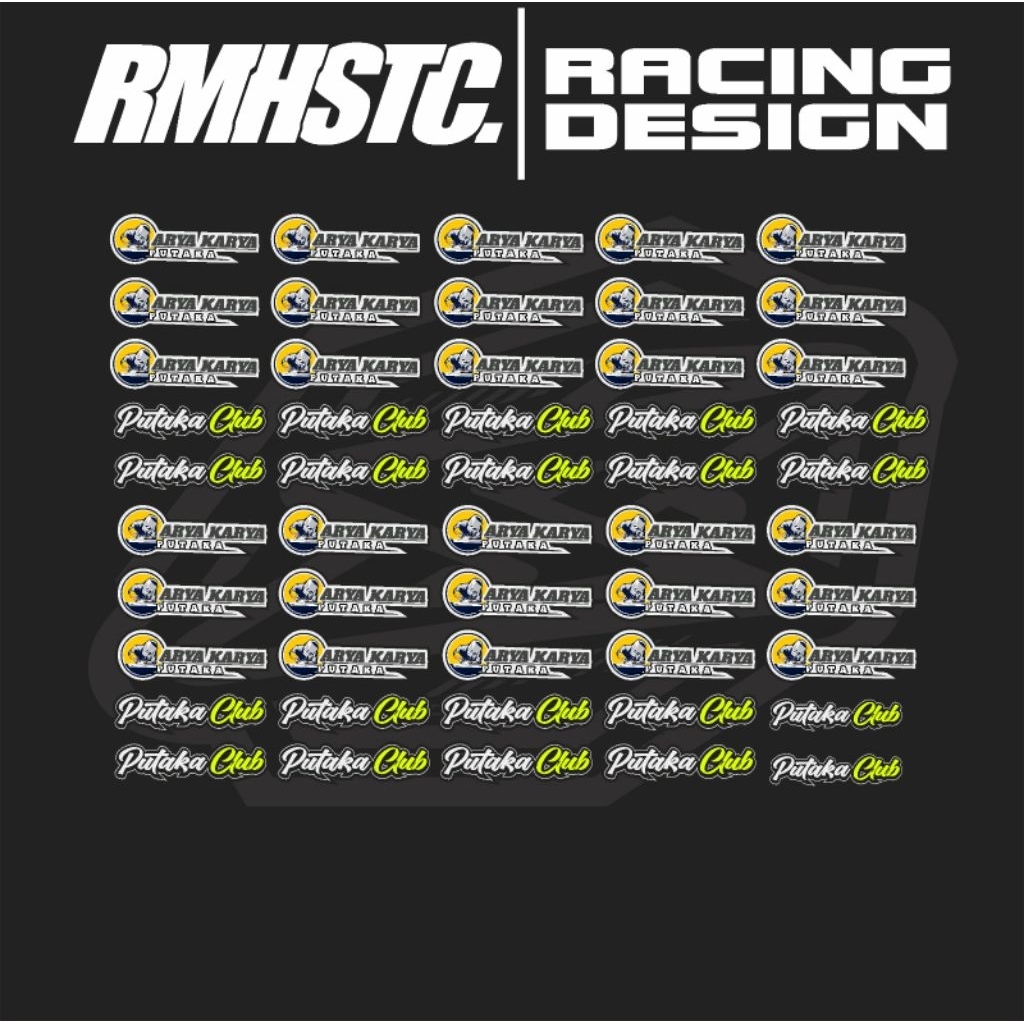 

stiker logo nama bengkel atau nama usaha