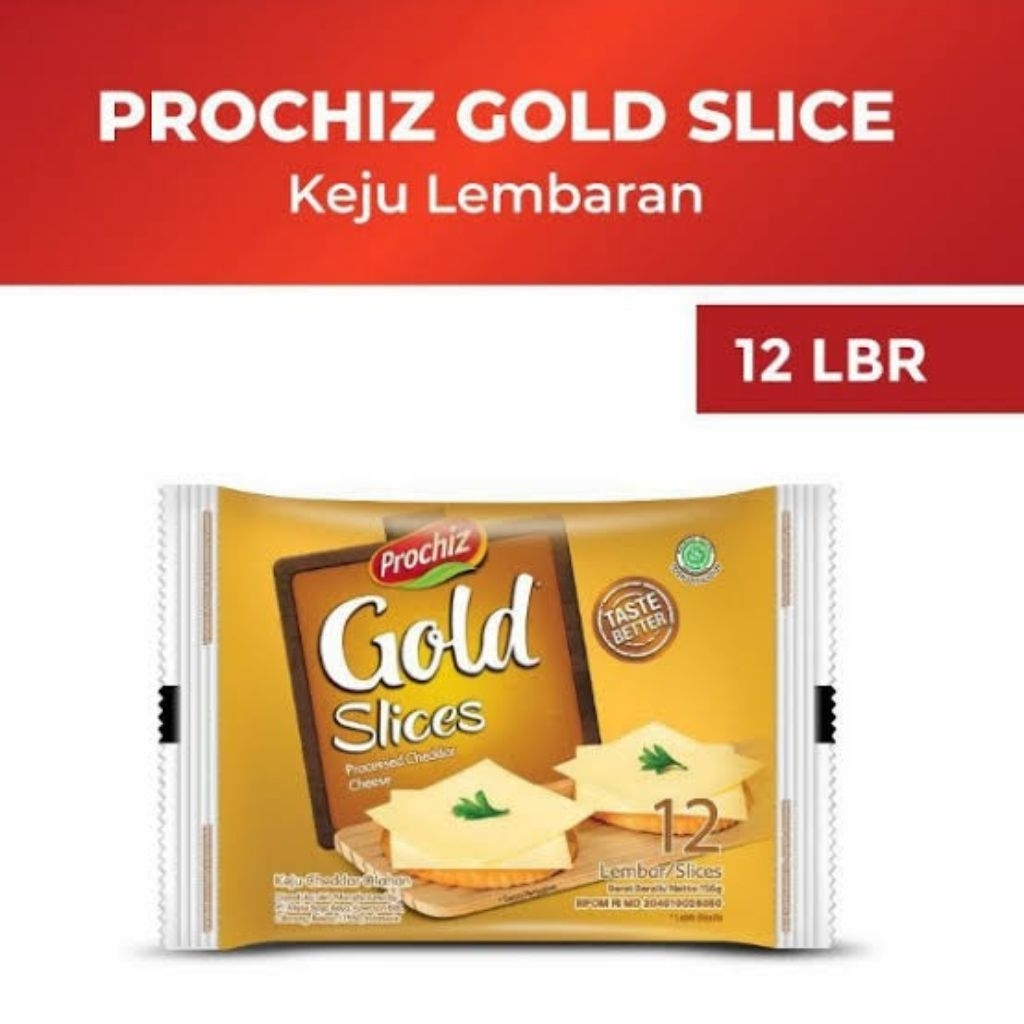 

PROCHIZ GOLD SLICE 12S / KEJU CHEDDAR 12 LEMBAR