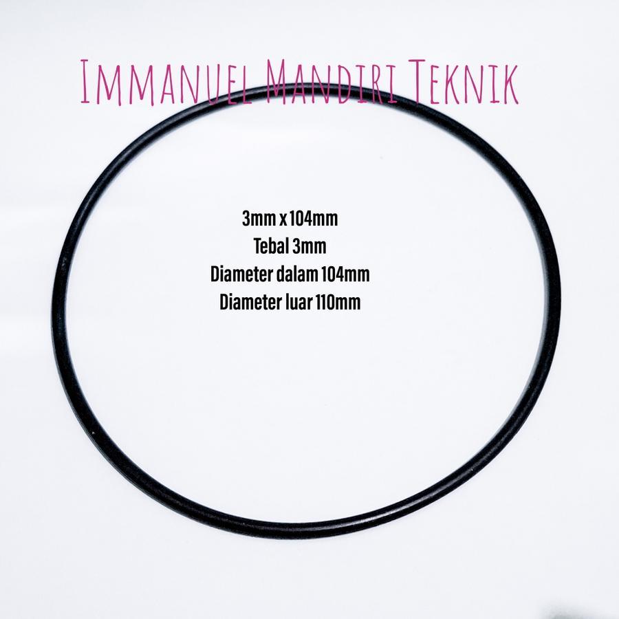 O-ring 3 x 104mm / Seal Karet 3mm x 104mm / O ring NBR