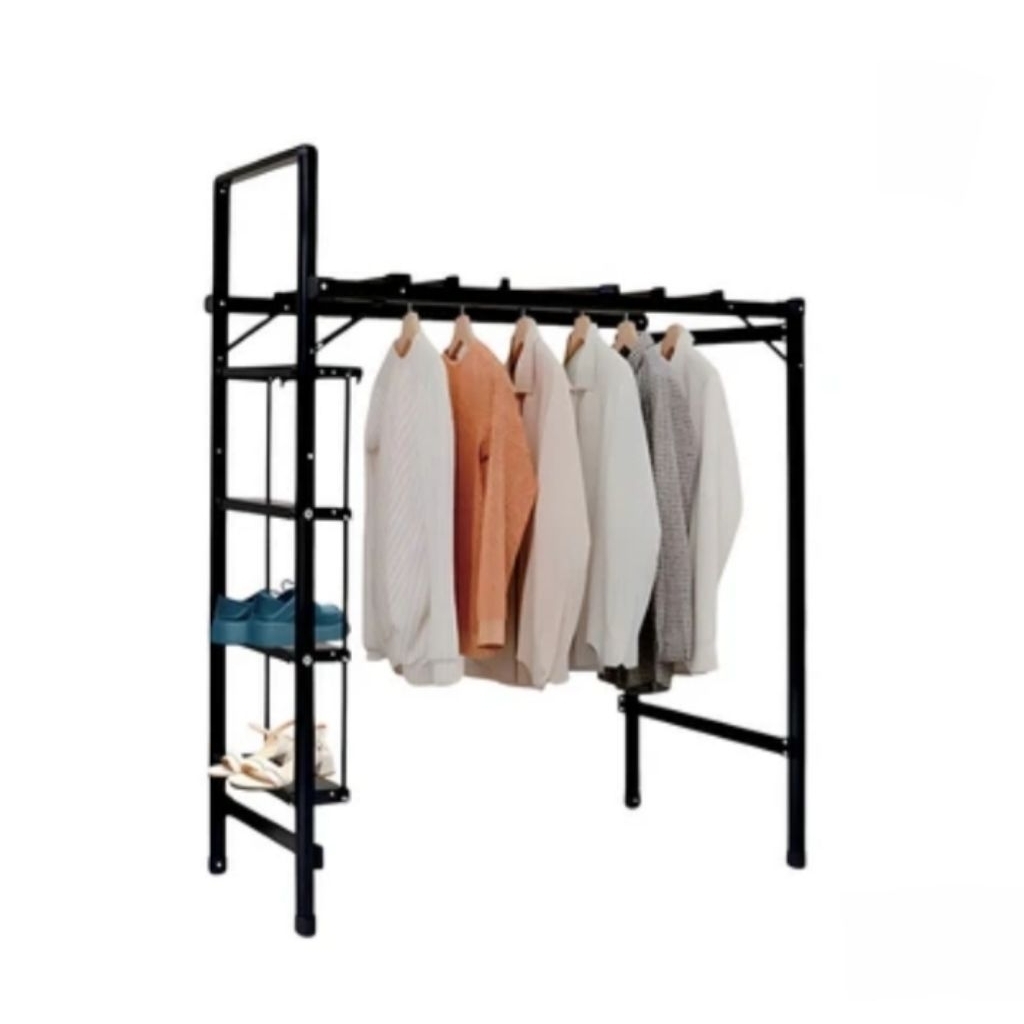 Tangga lipat 2in1 aluminium 4 step 1.5 meter dengan jemuran