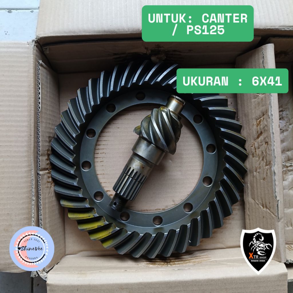 Gear set Canter PS125 6x40 okayama Gold / Gear set mitsubishi PS125 6x38 original okayama hard / gea