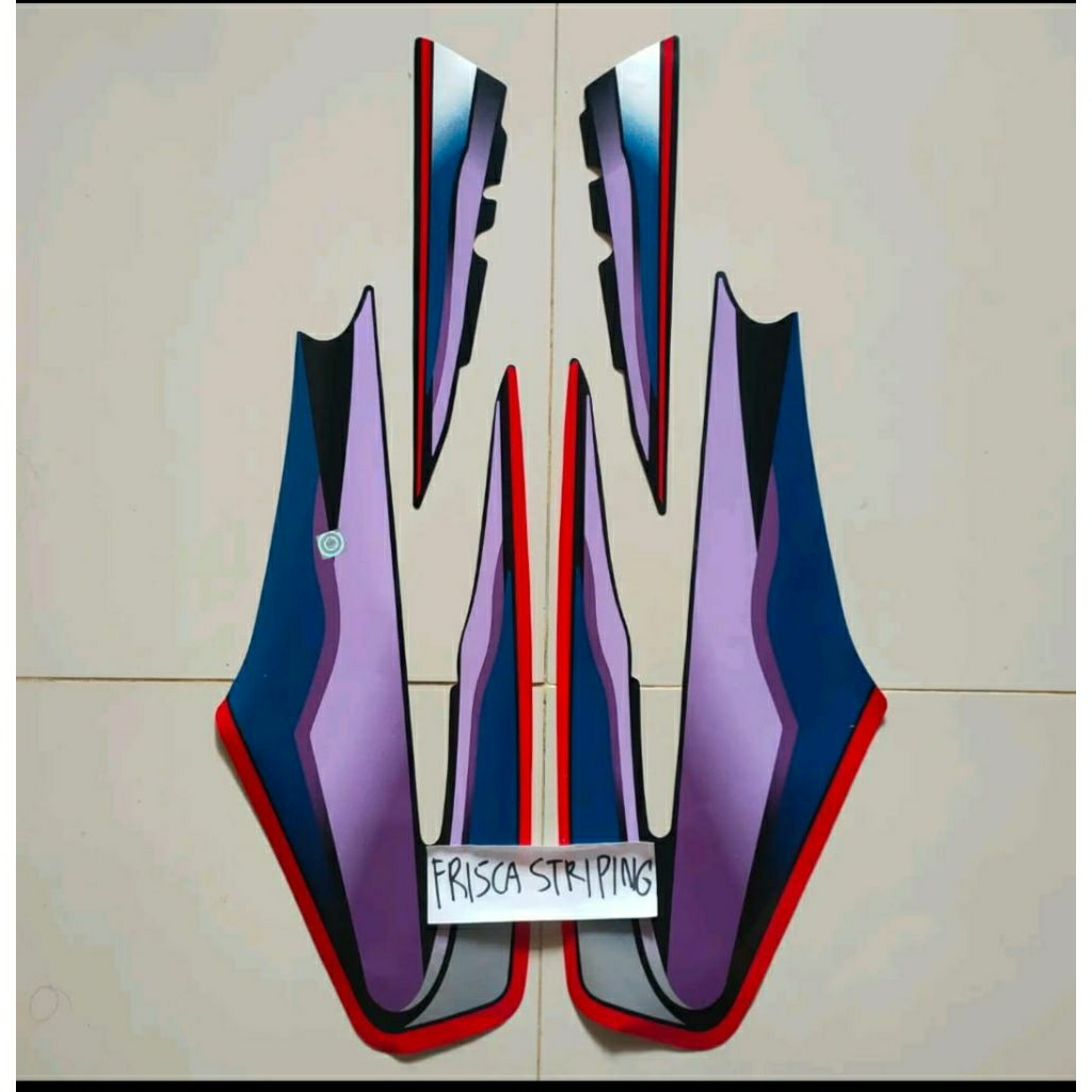 striping stiker RX king1999 Hitam ungu