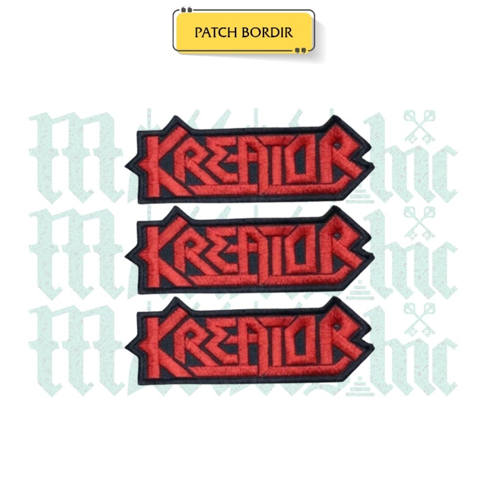 Patch Bordir Emblem Band Musik Kreator Aksesoris Iron Patch Bordir Badge Patch Vintage