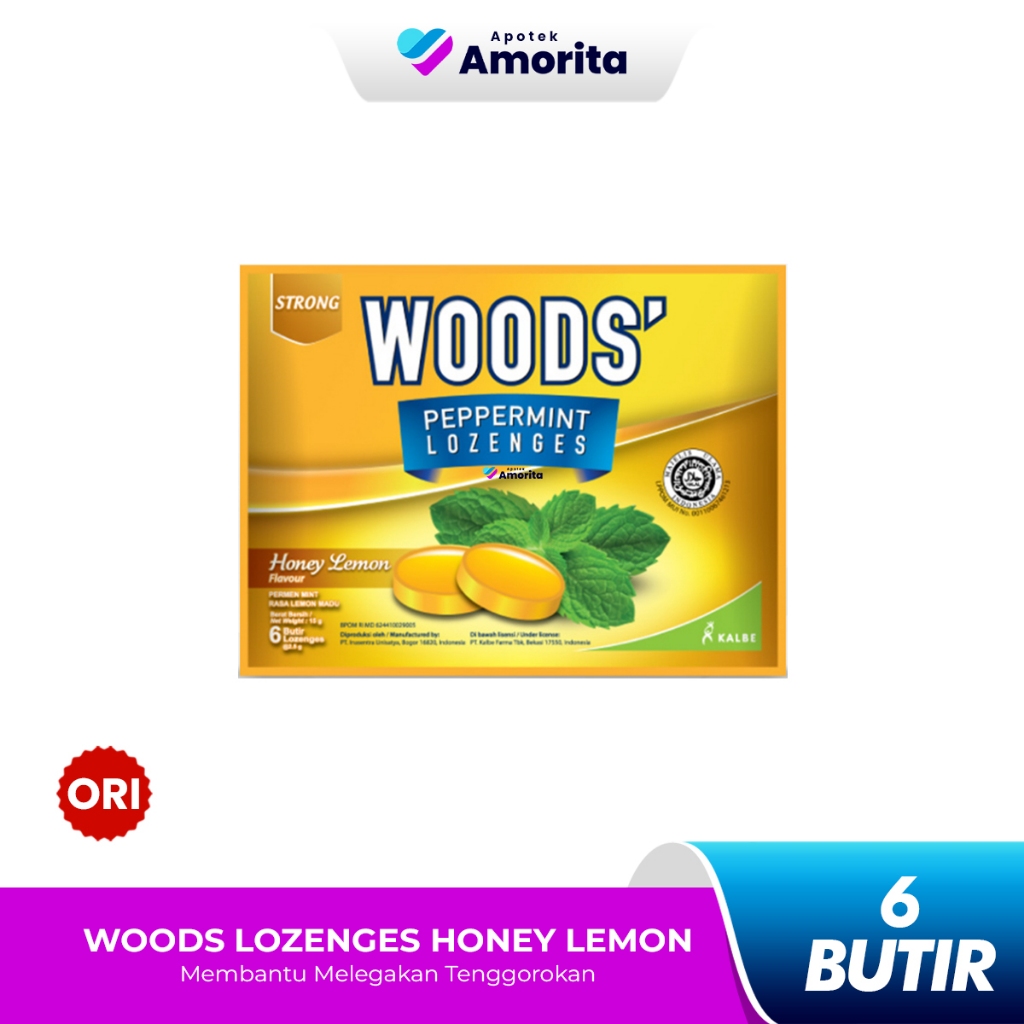 

Woods Lozenges Honey Lemon - Pelega Tenggorokan