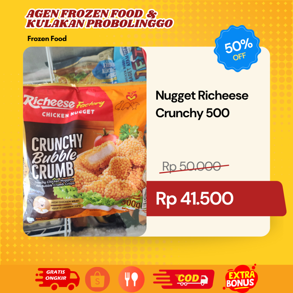 

NUGGET Richeese crunchy 500 Gr