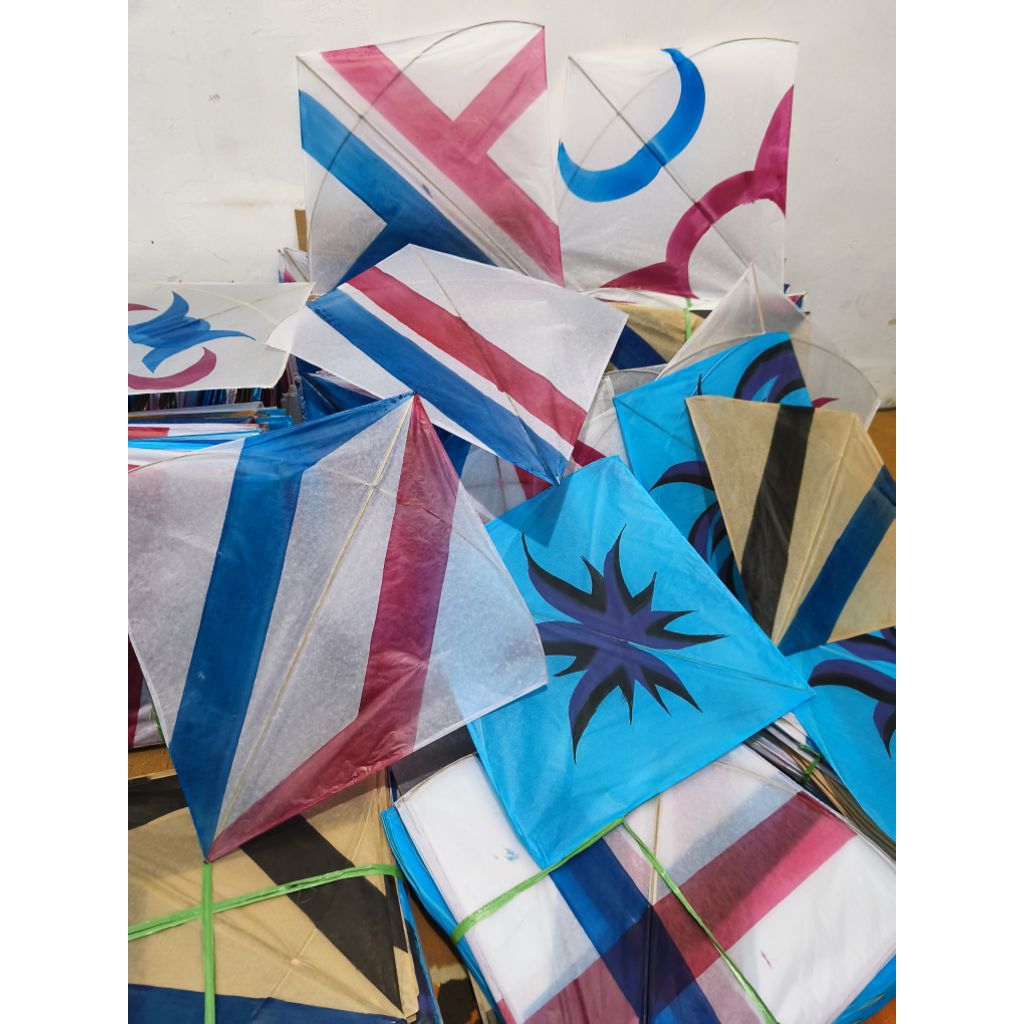 Layangan Adu Seot Super isi 100Pcs Gratis Ongkir Packing Aman Pake Dus pizza