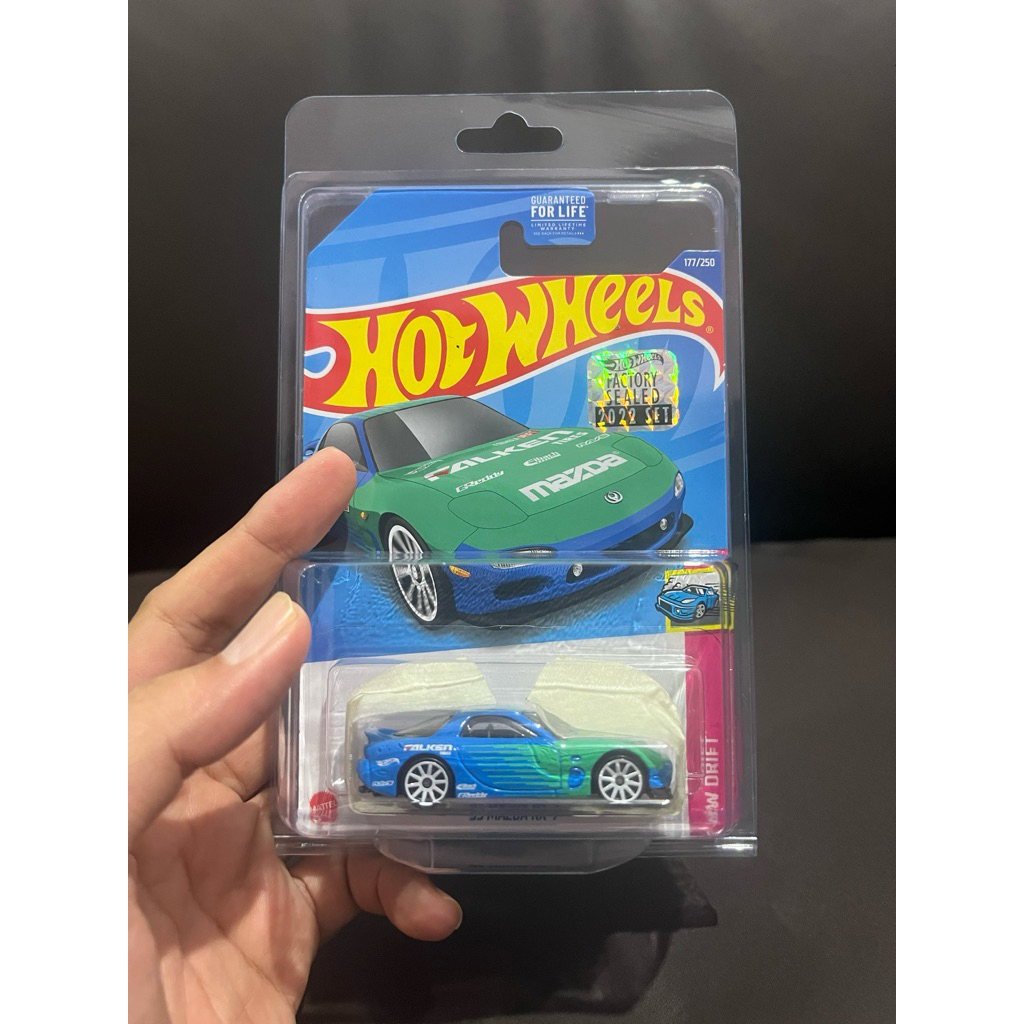 Hot Wheels 95 Mazda RX 7 RX7 Falken Hijau Biru Factory Sealed 2022 FS