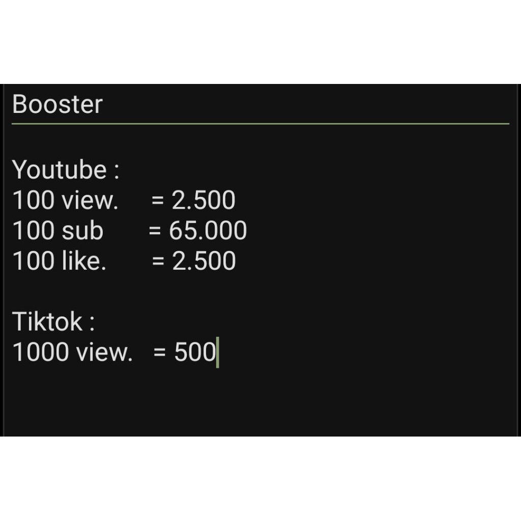 Booster View, Like, Sub Yt