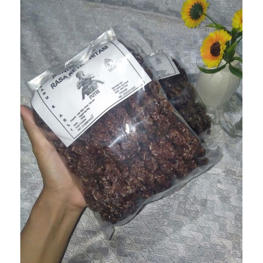 

Rengginang ketan hitam mentah manis gurih