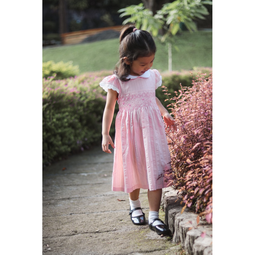 ELOISE - WINDSOR DRESS | Smocked Dress Bahan Premium | Pakaian Anak Perempuan | Elegan Classy Eropa
