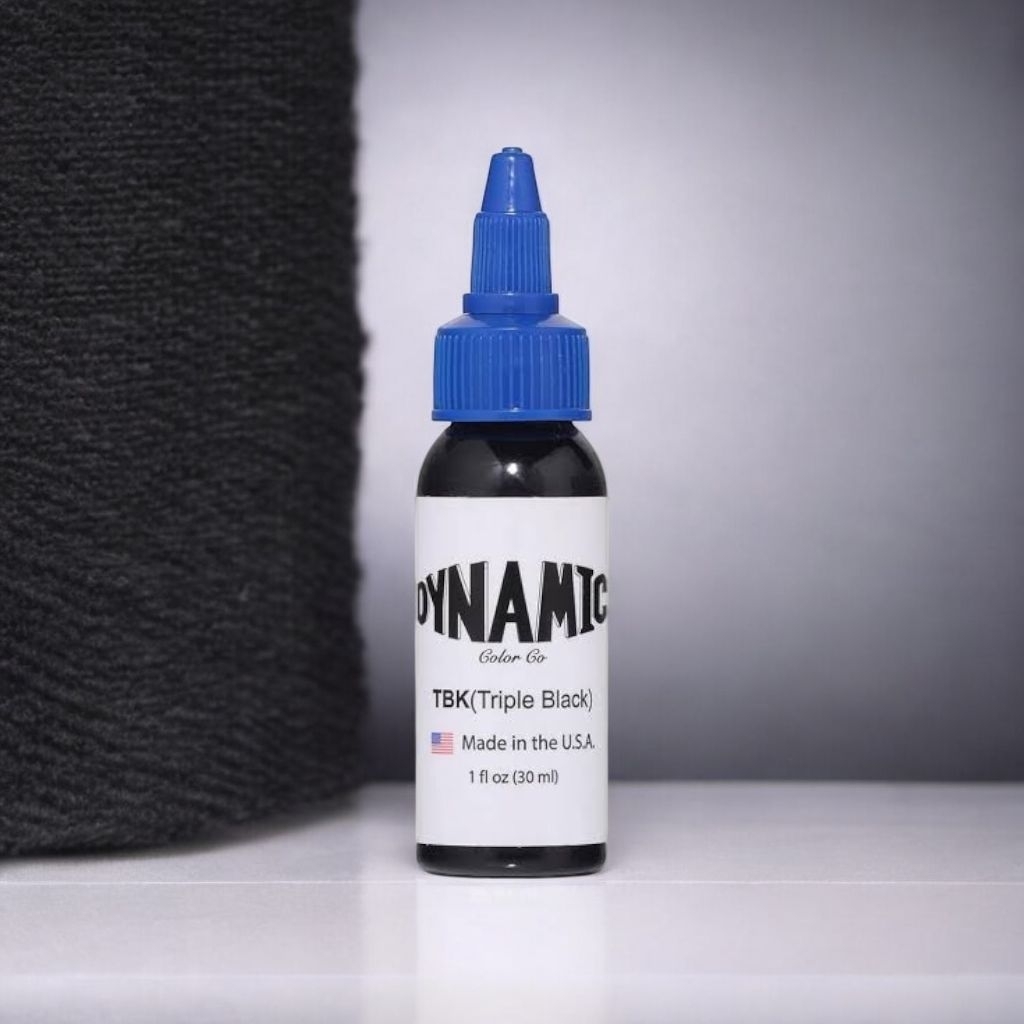 Dynamic Ink Triple Black 1oz / 30ml Original USA - TBK -Tinta Tato HITAM PEKAT