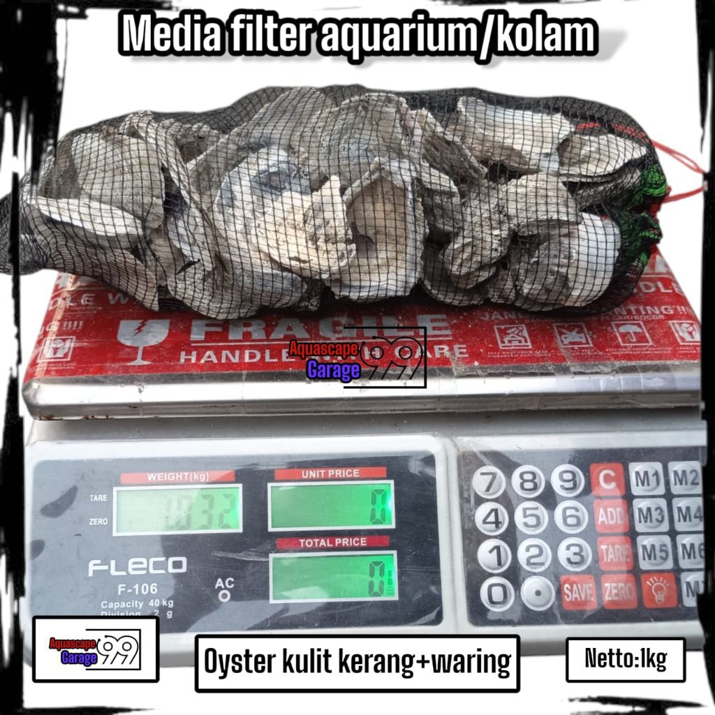 oyster media filter kolam koi plus waring 1kg/oyster plus waring / oyster media filter kolam koi / o