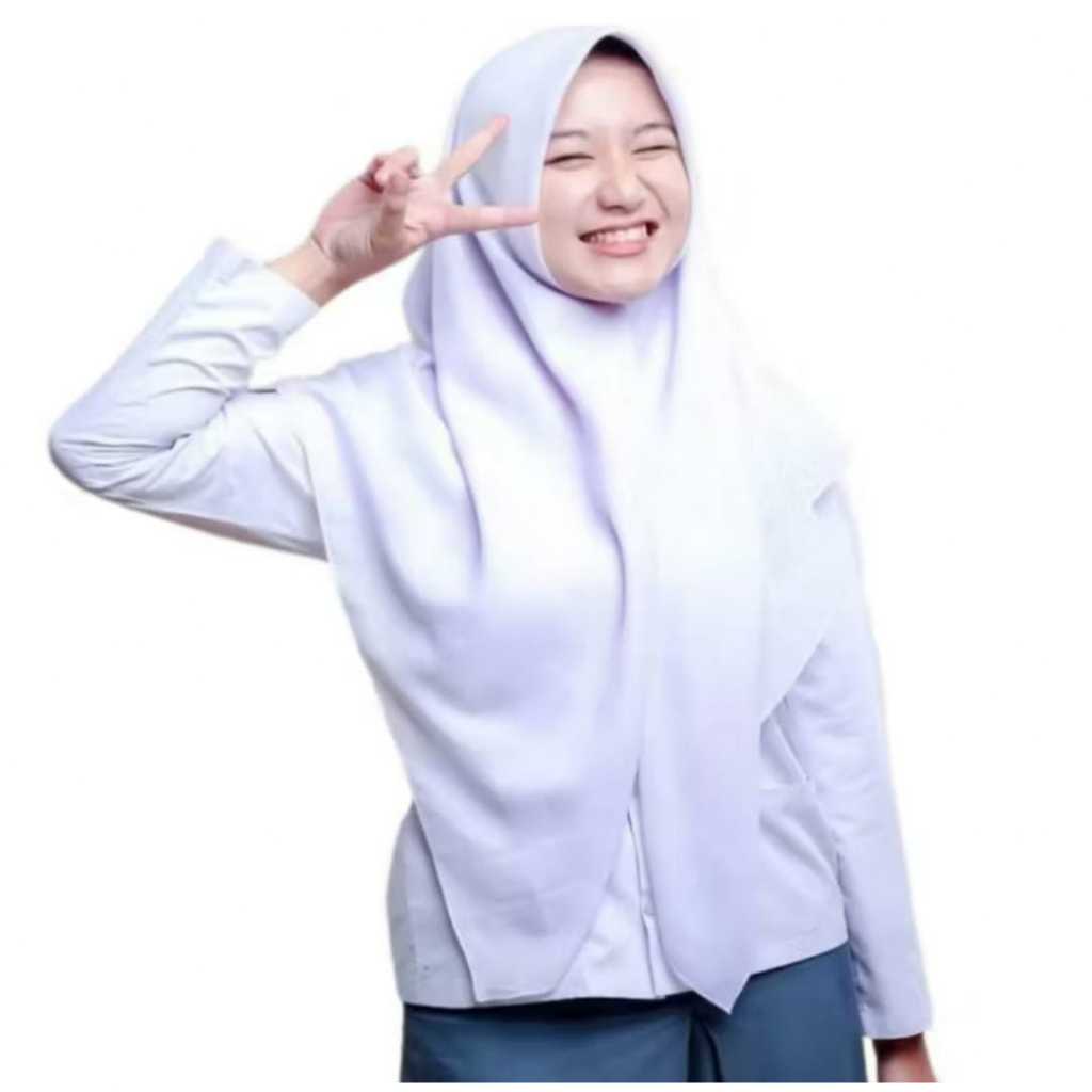 JILBAB SEGIEMPAT ANAK SEKOLAH SMP SMA  JILBAB SERAGAM SEKOLAH SMP SMA / JILBAB INSTAN ANAK SD