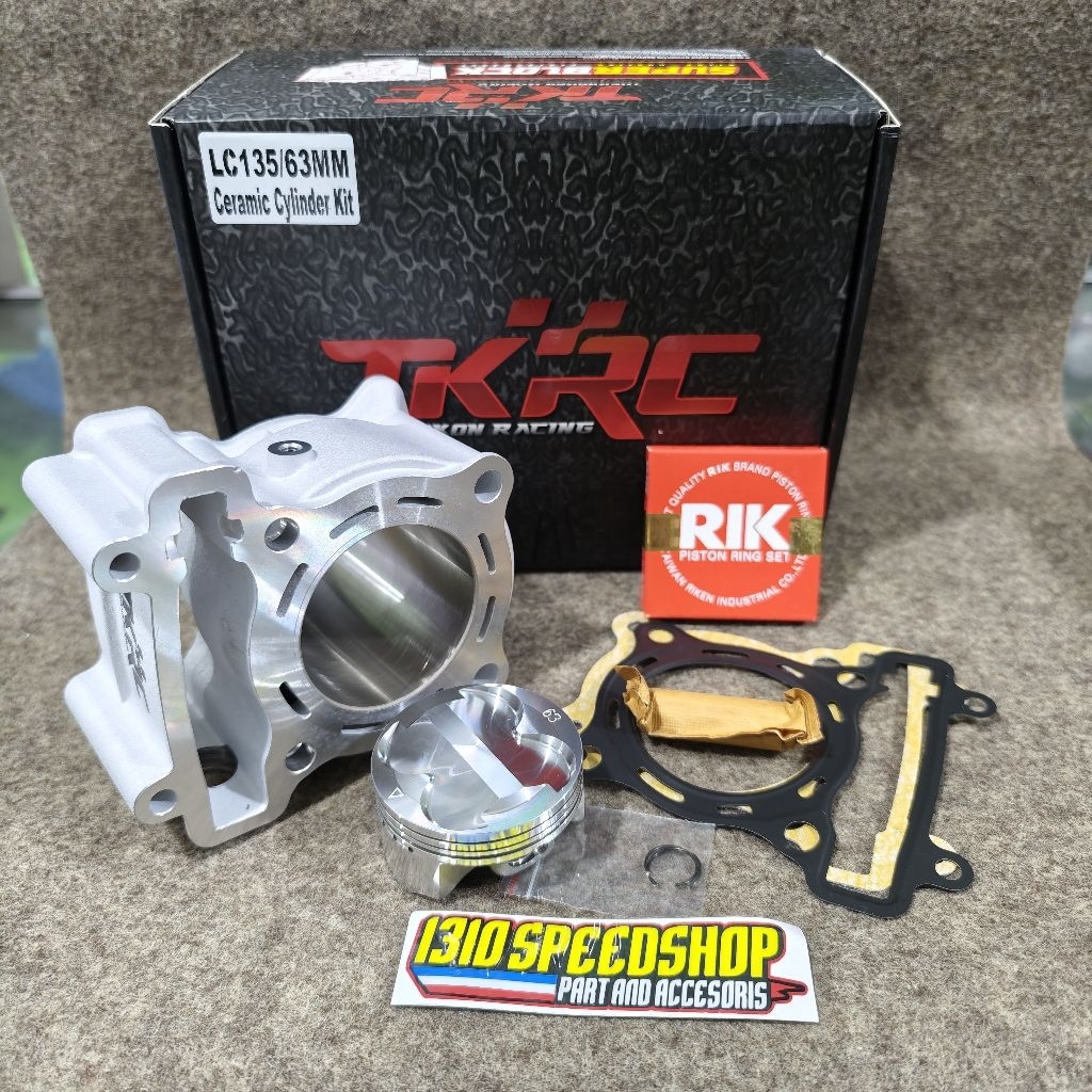 BLOK SEHER TKRC CERAMIC PISTON FORGED FJN UK 60 62 63 65MM PEN 14 MX KING JUPITER MX VIXION OLD NEW 